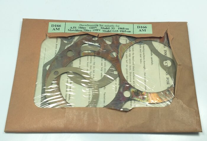 Top End Gasket Set - AJS 750cc Model 33 - 1965-on - Matchless 750cc Model G15 - 1965-on - UK Made