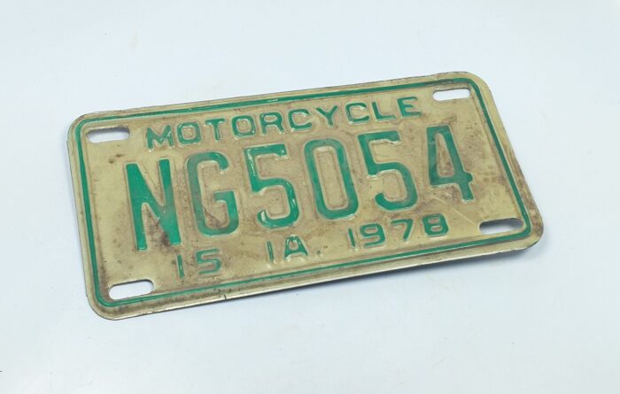 1978 Iowa Vintage License Plate