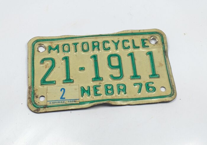 1976 Nebraska Vintage License Plate