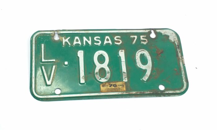 1975 Kansas Vintage License Plate