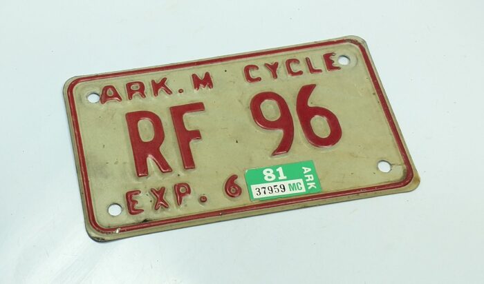 1981 Arkansas Vintage License Plate