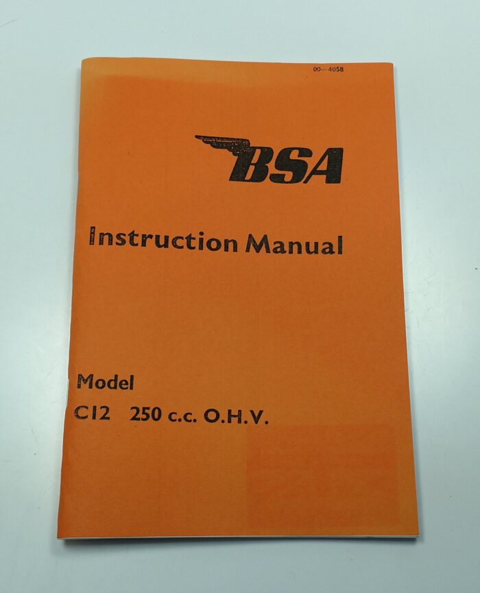 BSA C12 Owner Handbook