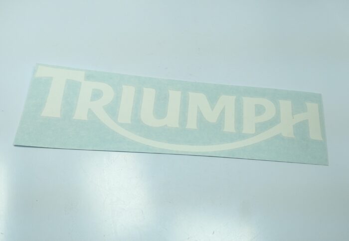 Large "Triumph" Decal - White