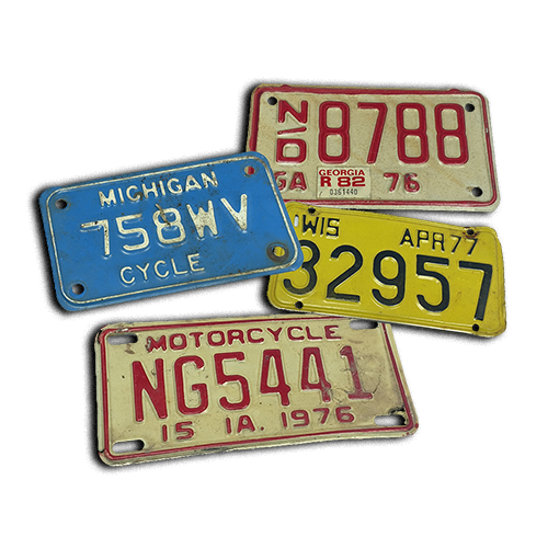 Vintage License Plates