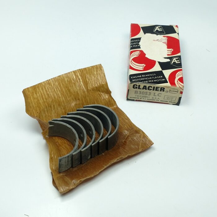Triumph / BSA Triples Rod Bearing Set - +.010" - NOS Glacier - Made in England - 70-9023 - Image 5