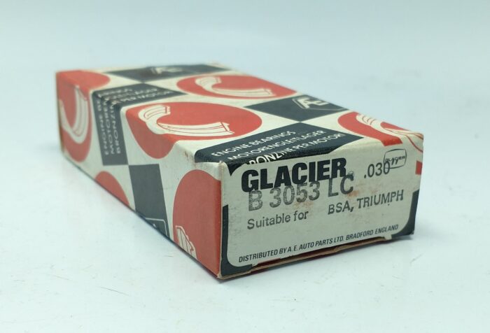 Triumph / BSA Triples Rod Bearing Set - +.030" - NOS Glacier - Made in England - 70-9025 - Image 2
