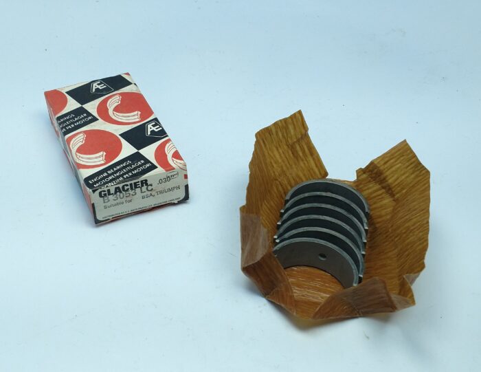Triumph / BSA Triples Rod Bearing Set - +.030" - NOS Glacier - Made in England - 70-9025 - Image 6