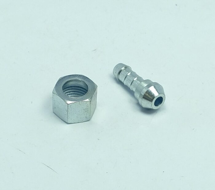 Spigot and Nut - For Triumph Petcock with BSA Fuel Line