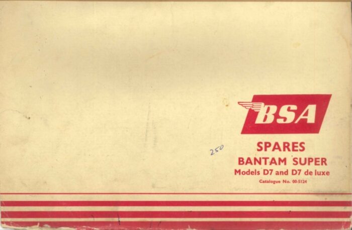 BSA Bantam Super D7 / D7 De Luxe - 00-5124 - Downloadable