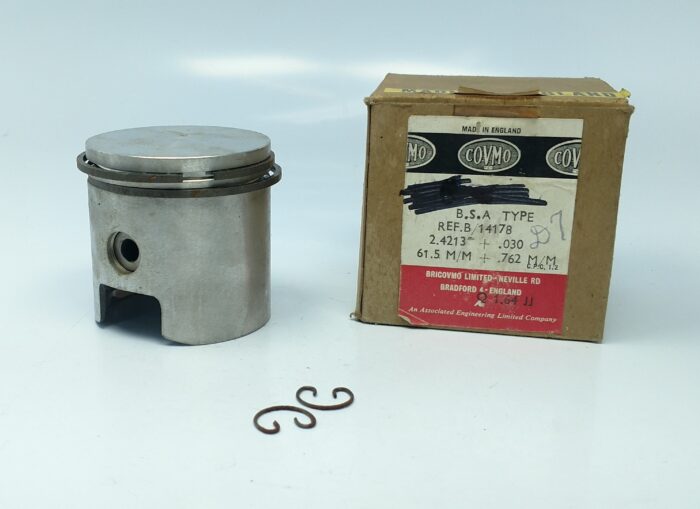 14178 + .030" - BSA Bantam Piston - 2 Rings - UK - Image 2