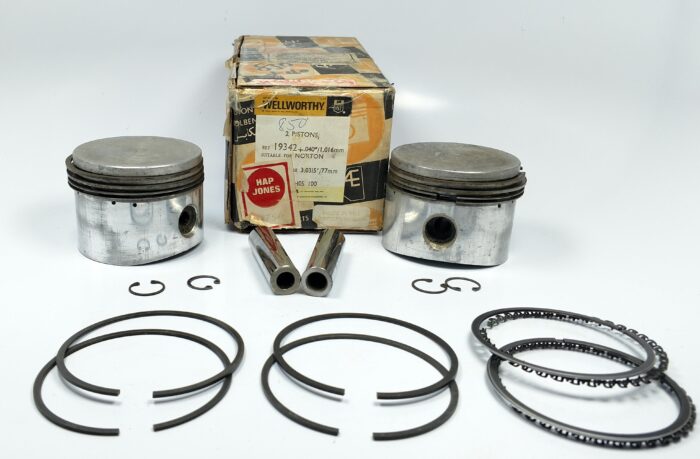 Used Piston Set +.040" - Norton 850cc - Wellworthy