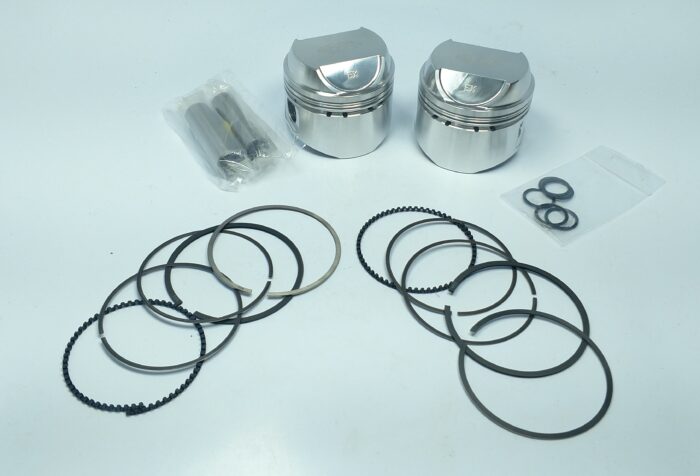 Billet Piston Kit - 9.5:1 - +.020" - 71.50mm Bore - Triumph T120 / TR6 - 650cc - Made in USA - Image 2