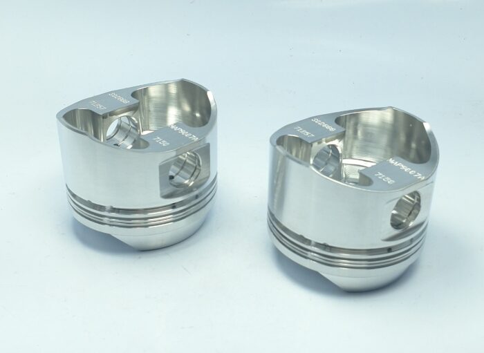 Billet Piston Kit - 9.5:1 - +.020" - 71.50mm Bore - Triumph T120 / TR6 - 650cc - Made in USA - Image 6