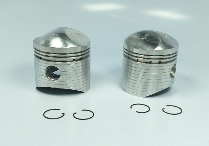 Forged Piston Set +.010" - 10.5:1 Compression Ratio - BSA A10 - USA - Image 2