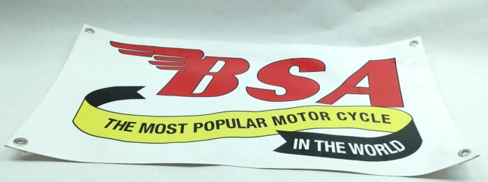 BSA - The Most Popular Motorcycle in the World - Banner - 28" x 14" - Image 2