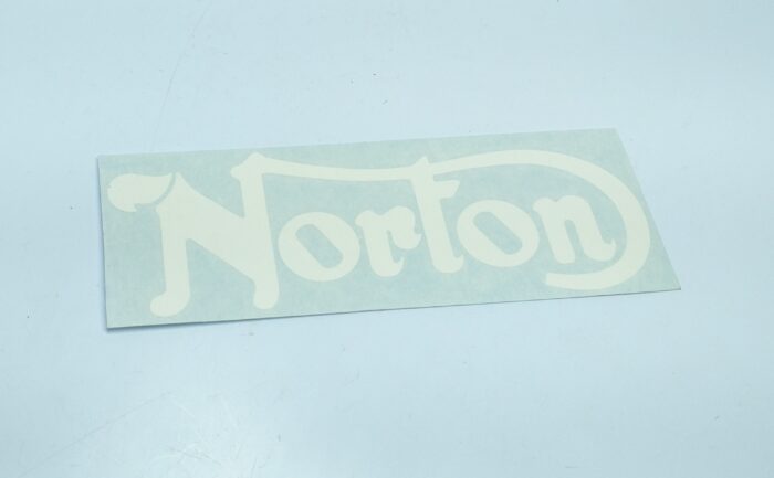 Norton Logo Decal - White