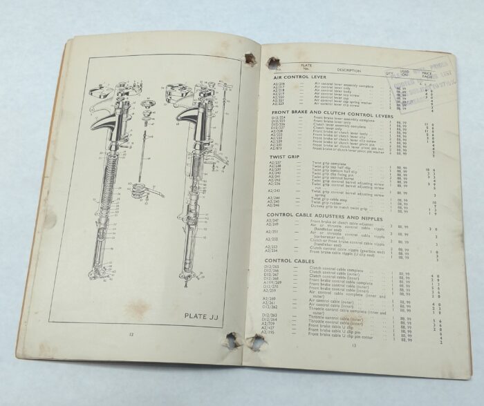 Norton 1956 Parts Book - Original - Model 88 / 99 - Image 2