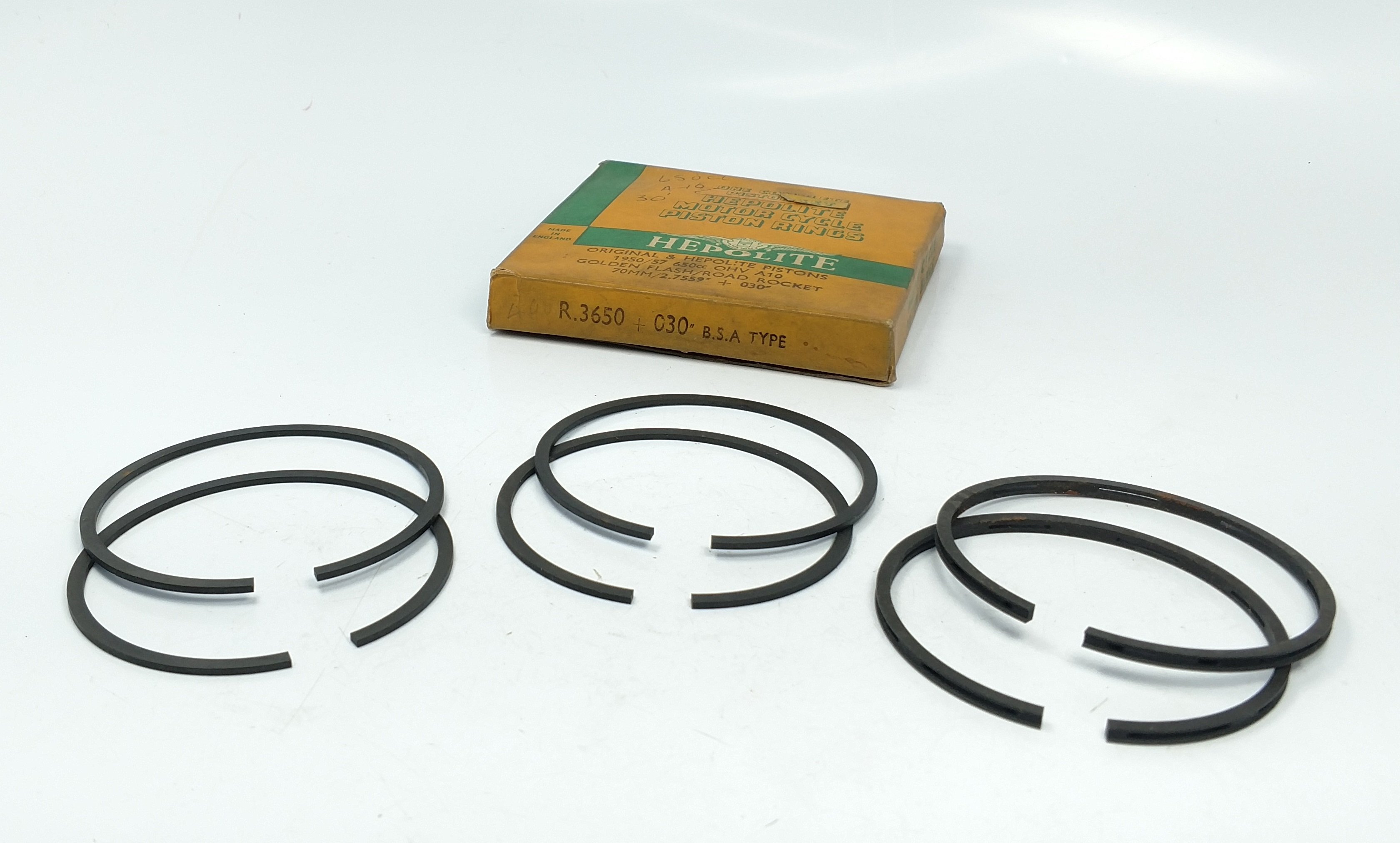 Hepolite piston rings BSA A10 650CC Ring set 060'' R3650