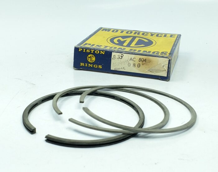 Piston Ring Set - +.080" - BSA B33 / B34 - 1947-52 - Japan - MC