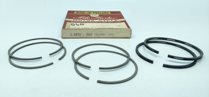 Triumph 650cc Piston Ring Set - +.060" - England - WPR Mile Master - Image 2