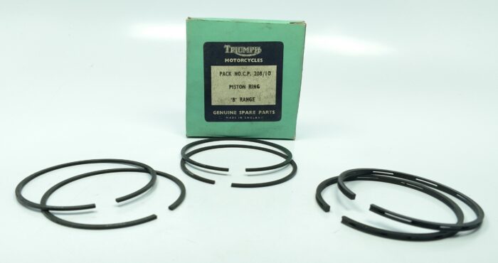 Triumph 650cc Piston Ring Set - +.010" - NOS - Triumph - Image 2