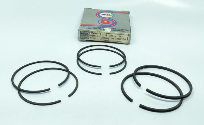 NOS Triumph 650cc Piston Ring Set +.060" - APEX Hepolite