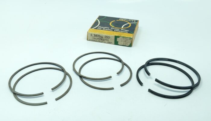 Triumph 650cc Piston Ring Set - +.050" - UK - Hepolite