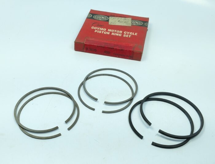 Triumph 650cc Piston Ring Set - +.020" - NOS COVMO - England - Image 2