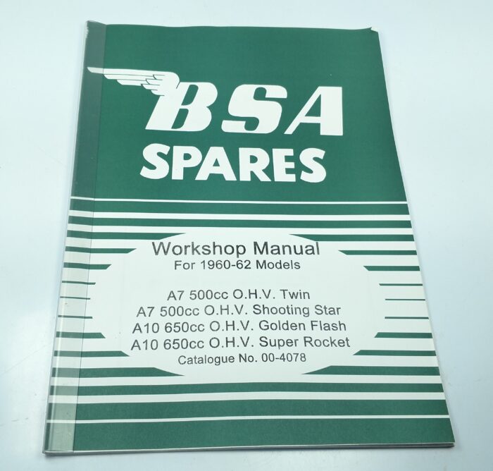 00-4078 - BSA A7 / A10 Workshop Manual - 1960-62 - Reprint