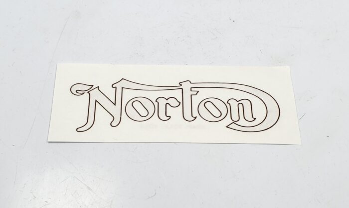 Norton Logo Regd Trade Mark Decal - Gold - UK