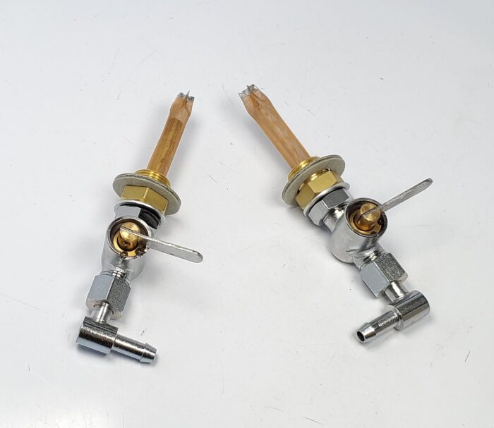 Triumph Flat Blade Petcock Set and BSA Gas Tank Adapter - With 90 Degree Elbow and 4 Sealing Washers - UK - Image 5