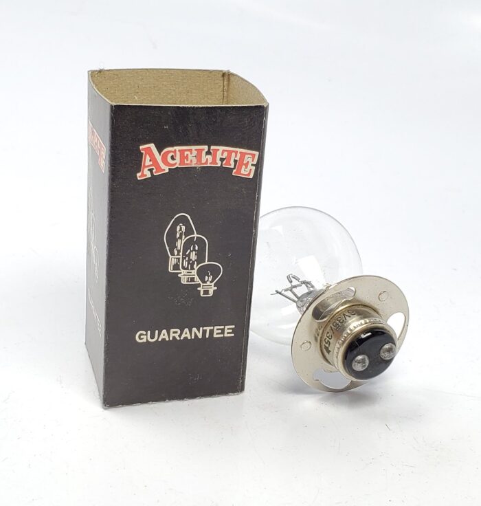 6V Headlight Bulb - 35 / 35W - Acelite - Bates Style Base - Image 2