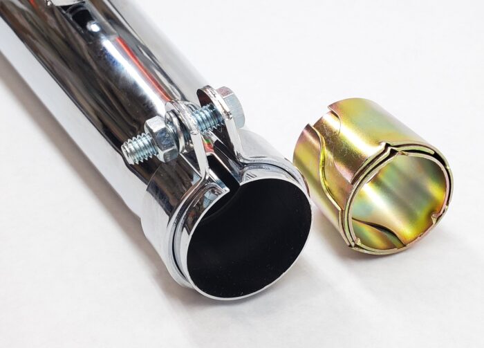 Reverse Cone Shorty Megaphone Muffler - Chrome - Image 5