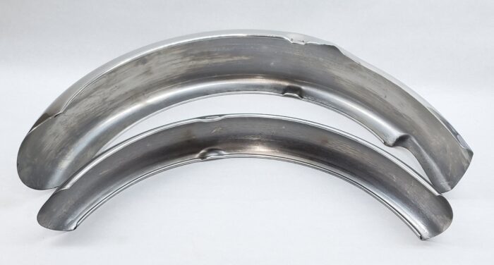 Stainless Steel Fender Set - Triumph 650cc - 1963-65 - 82-6967 and 97-1675 - Stainless Steel - UK - Image 4