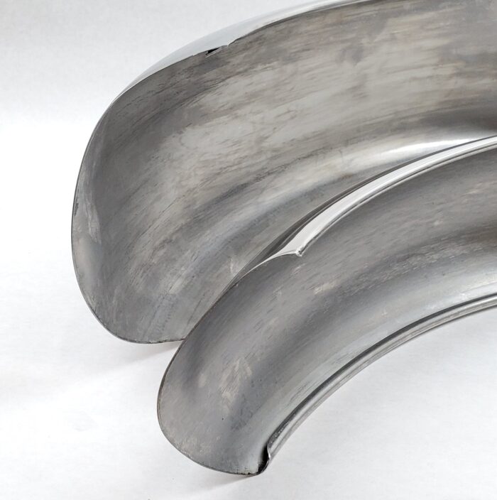 Stainless Steel Fender Set - Triumph 650cc - 1963-65 - 82-6967 and 97-1675 - Stainless Steel - UK - Image 6