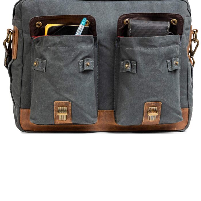 Royal Enfield Classic Messenger Bag, Grey - Image 2