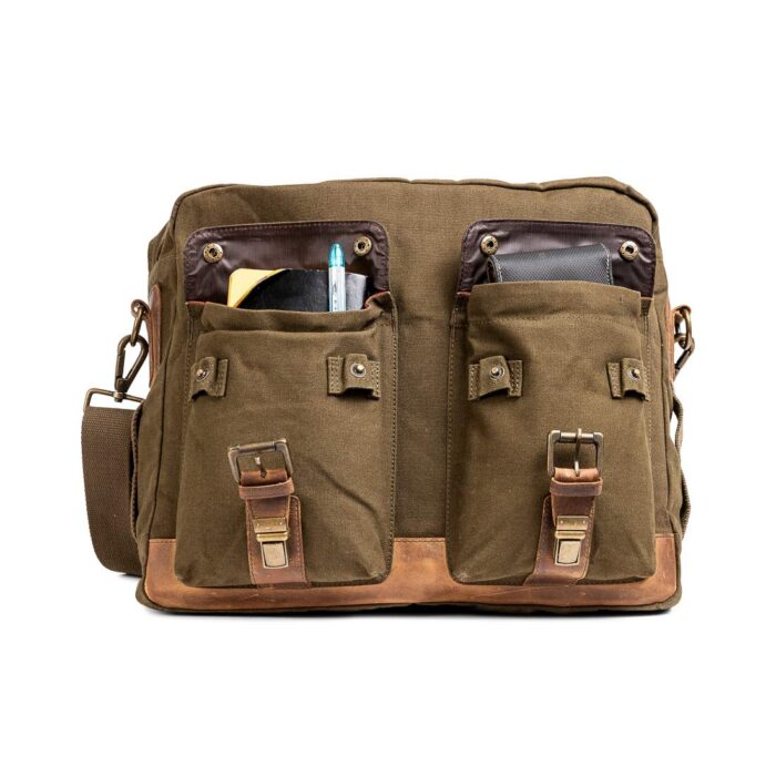 Royal Enfield Classic Messenger Bag, Olive - Image 2
