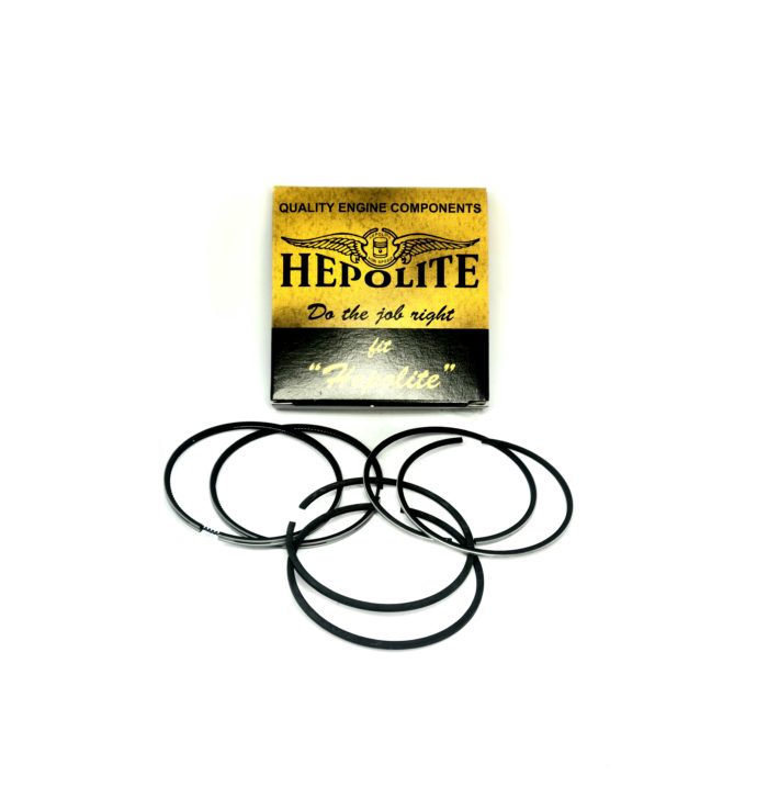 Piston Ring Set - Standard Size - Triumph T140 - UK -  New Hepolite Reproduction
