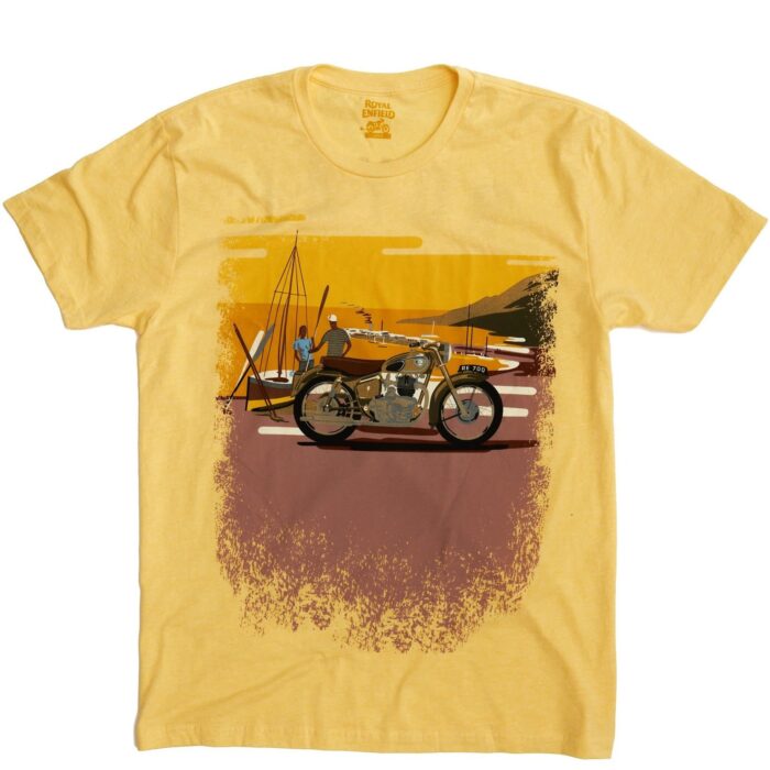 Royal Enfield "Classic Sunset" T-shirt, Yellow
