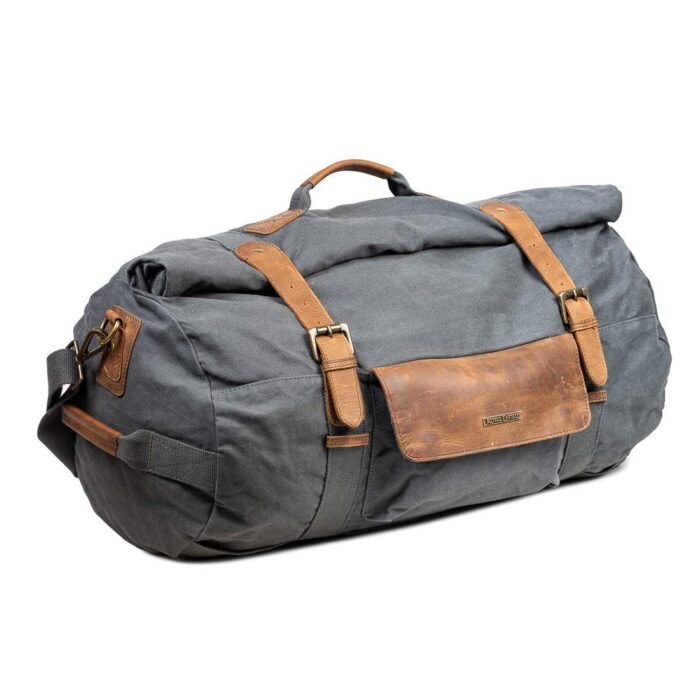 Royal Enfield Classic Duffle Bag, Grey - Image 3