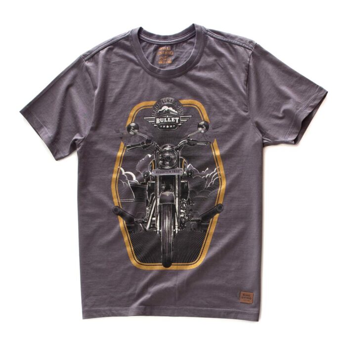 Royal Enfield "Dodge The Bullet" Tee, Grey