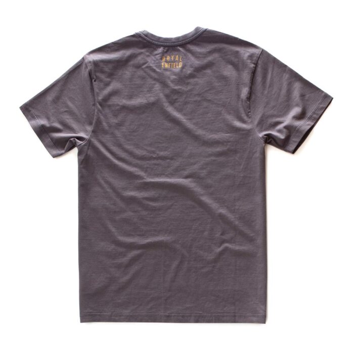 Royal Enfield "Dodge The Bullet" Tee, Grey - Image 2