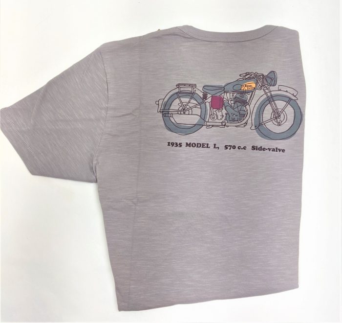 Royal Enfield "Big Single" Tee, Grey - Image 2