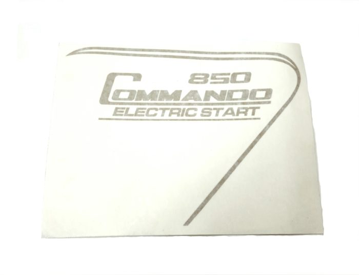 Norton 850 Commando Electric Start Side Cover Decal - Right Hand - Gold