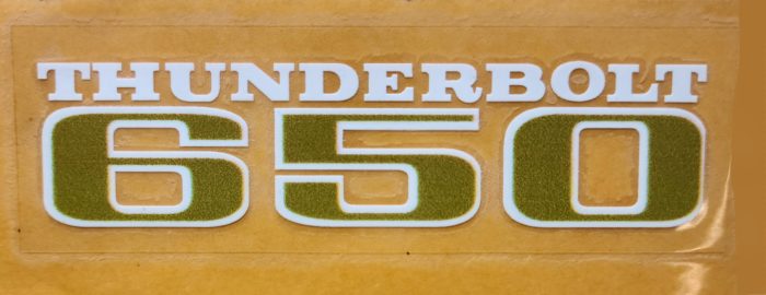 BSA "Thunderbolt 650" Decal
