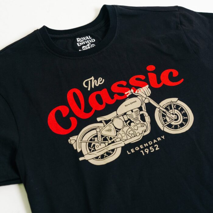 Royal Enfield "The Classic" Tee, Black - Image 2