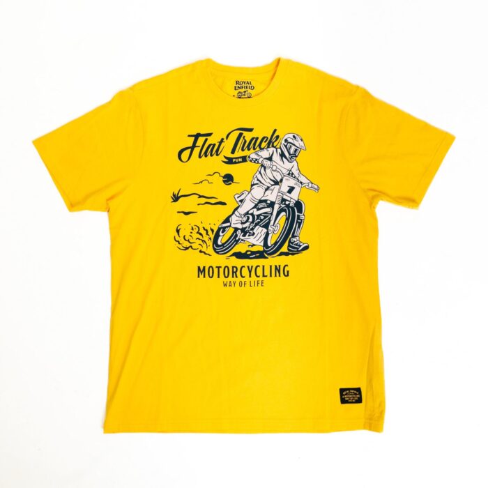 Royal Enfield "Flat Track" Tee, Yellow
