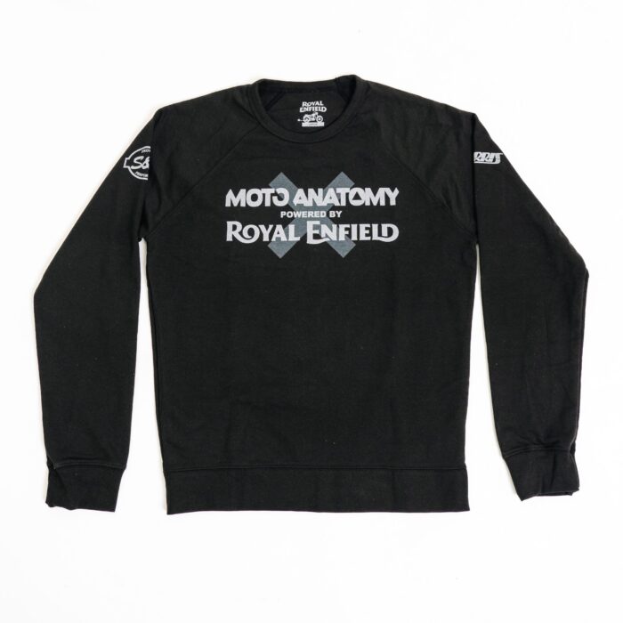 Royal Enfield "Moto Anatomy" Crewneck Sweatshirt, Black