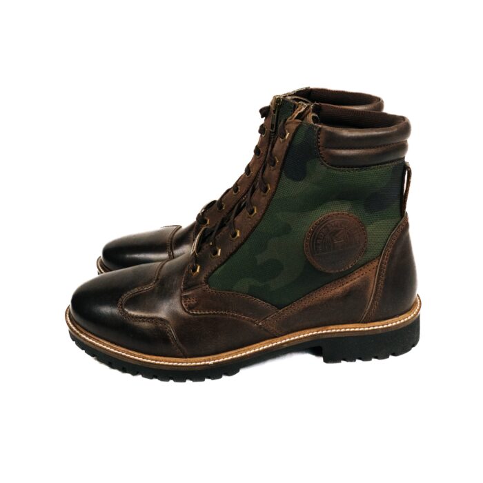Royal Enfield "Stellar" Riding Boots, Camouflage - Image 2