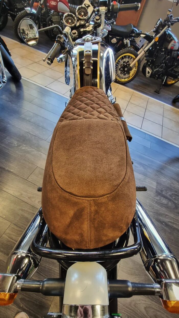 Skin Shift Comfort Seat Cover, Dark Brown - Continental GT 650 - Image 3